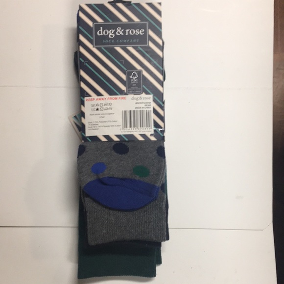 New dog & rose  Mens Dress Sock size 8-12 3 pk - Picture 4 of 5